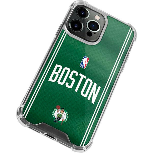NBA Boston Celtics Jersey iPhone 14 Pro Clear Case